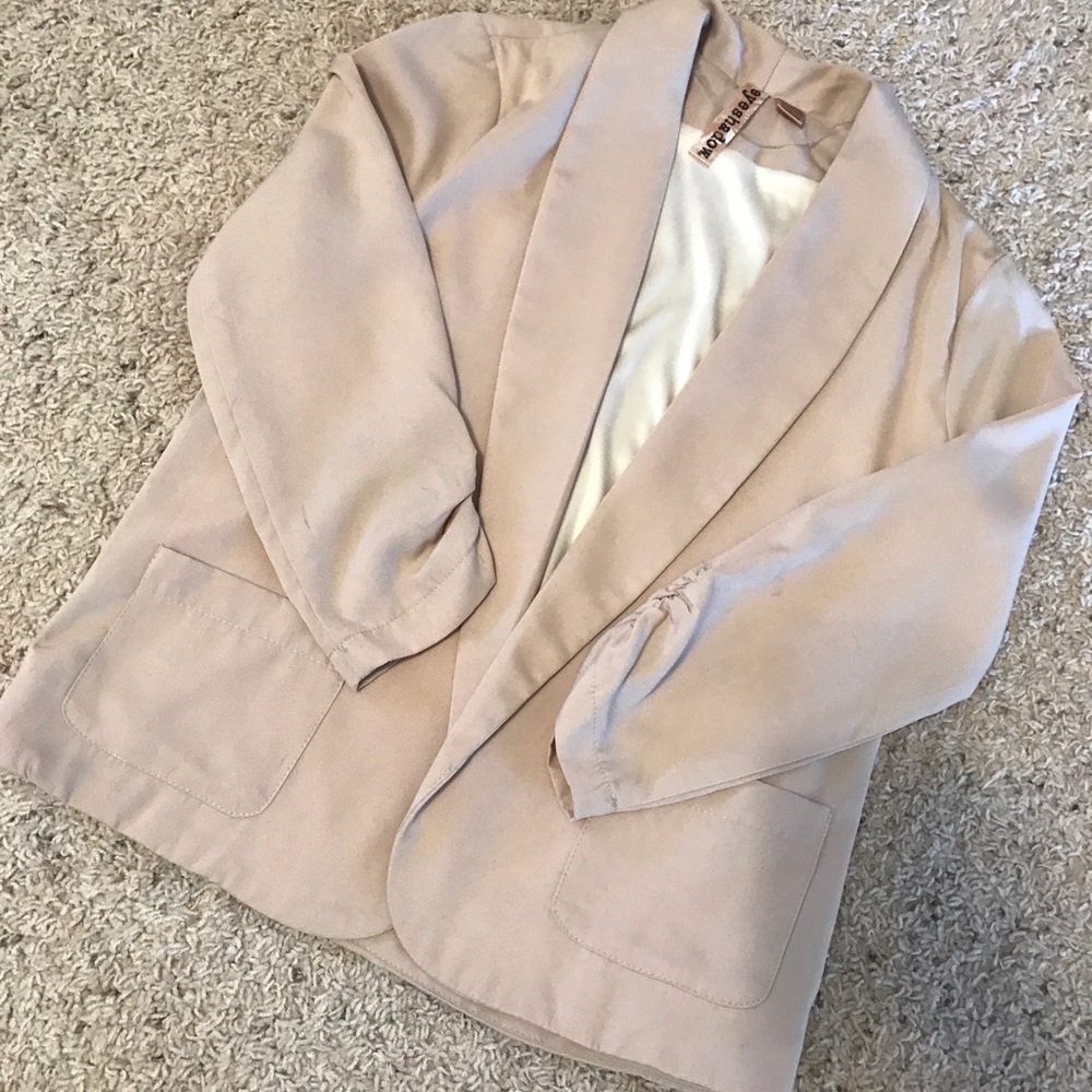 2 for 15 Bundles! Loose Fit Tan Blazer